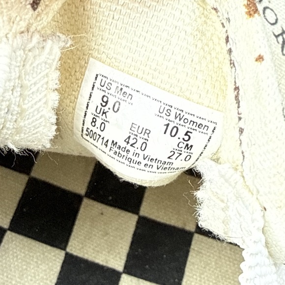 Vans x Harry Potter Mens 9/10.5W Marauder's Map Mischief Managed Classic Slip-On - Picture 13 of 15